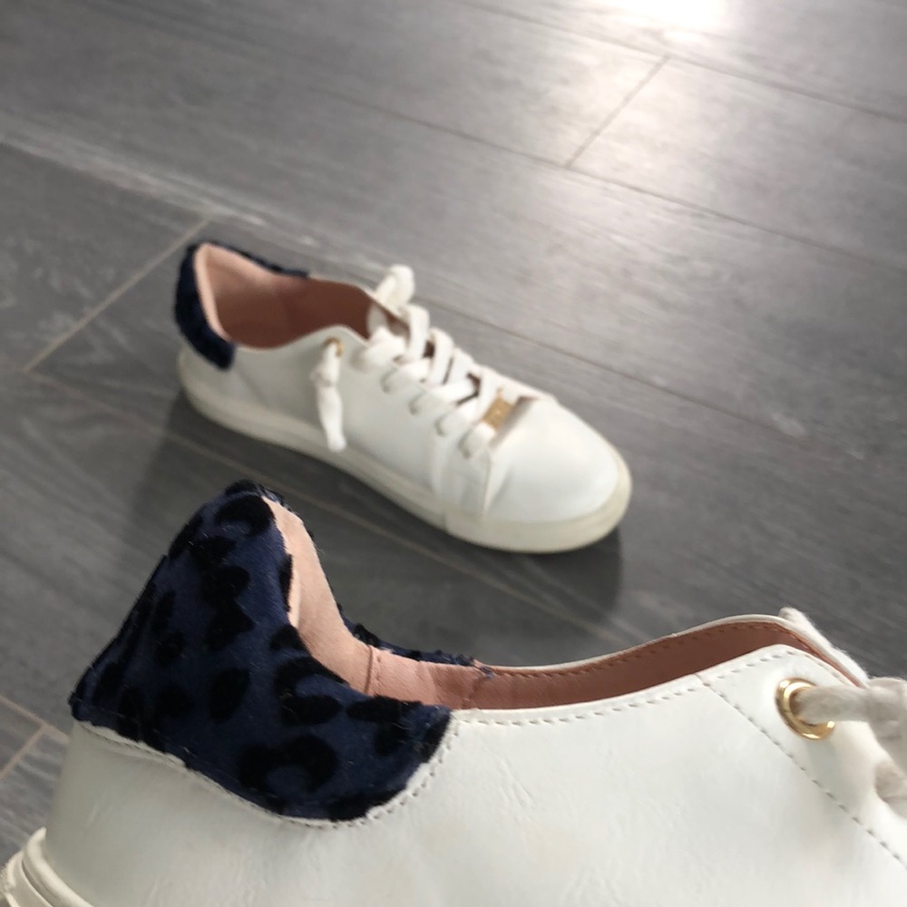 Topshop Velvet Leopard Sneakers